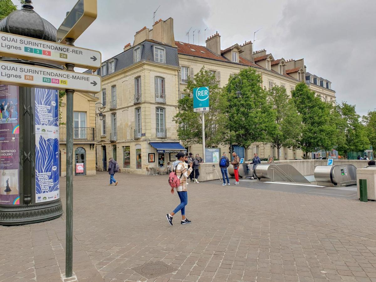Exigehome-Grand Studio En Centre Ville - 300 M Du Rer A Saint-Germain-en-Laye ภายนอก รูปภาพ